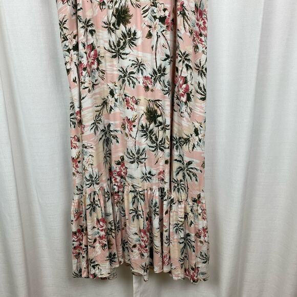 Torrid Pink&Green Tropical Print Maxi Dress Sz.4 - Picture 11 of 14
